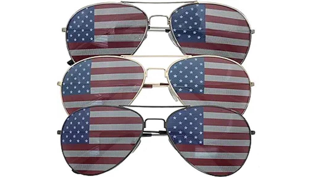 american flag aviator sunglasses