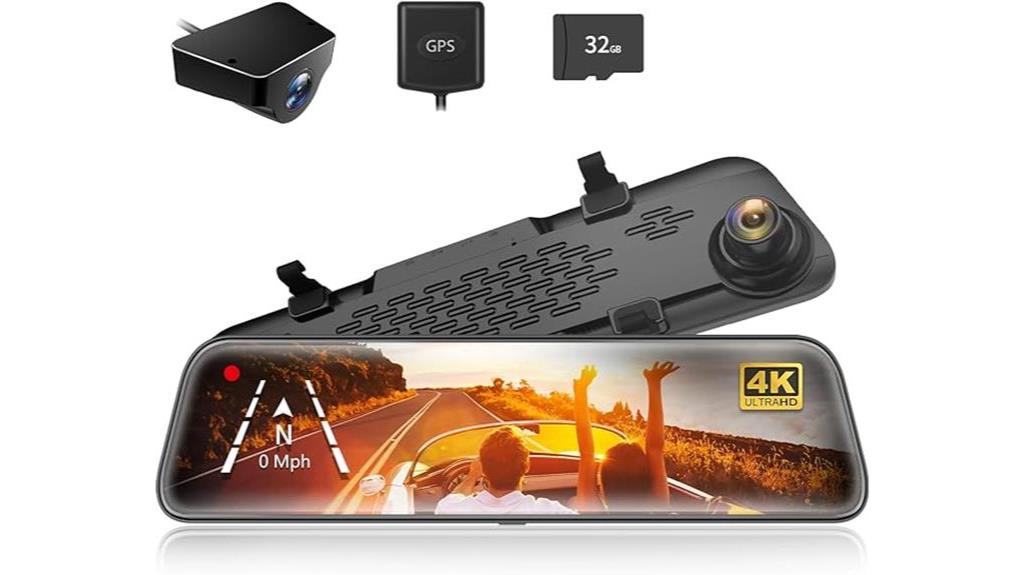 high resolution mirror dash cam