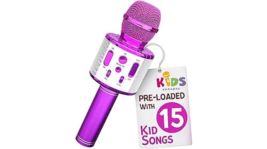 kids karaoke microphone play