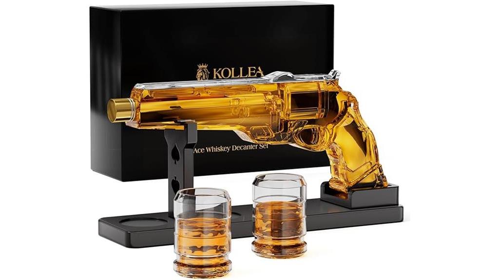 masculine whiskey decanter set