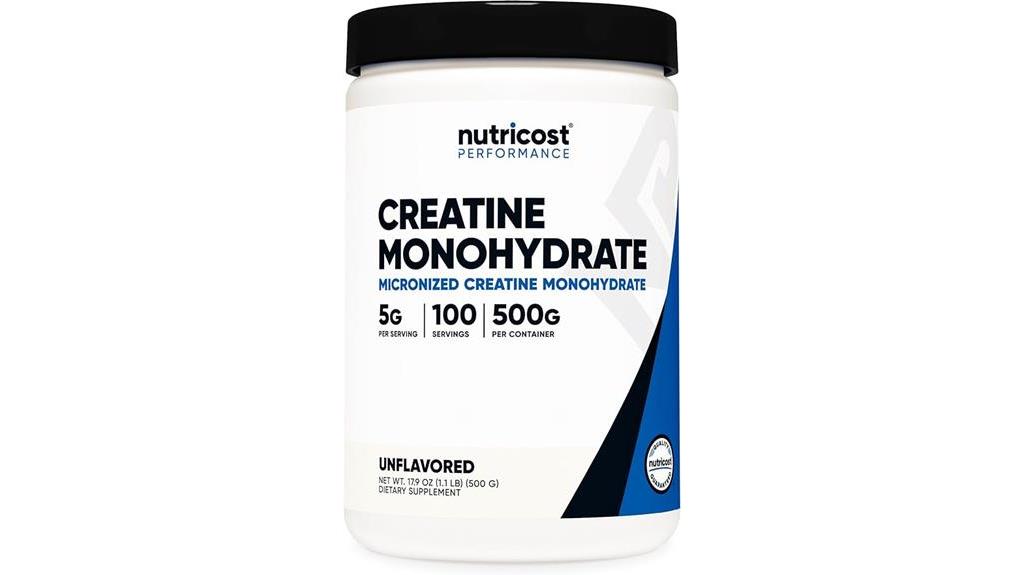 micronized creatine powder supplement