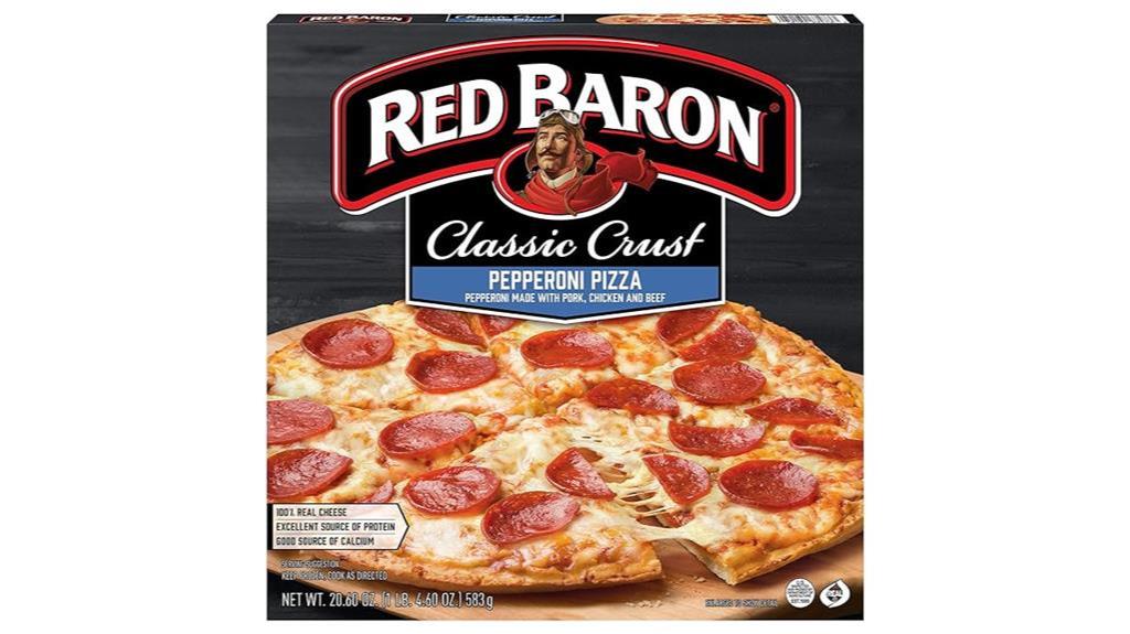 red baron pepperoni pizza