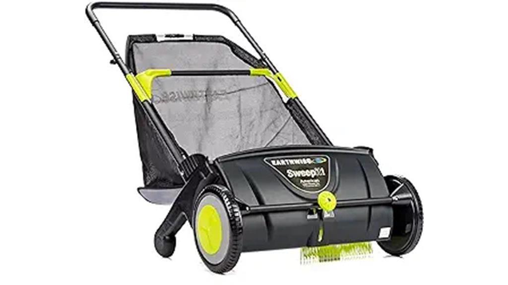 21 inch lawn sweeper black