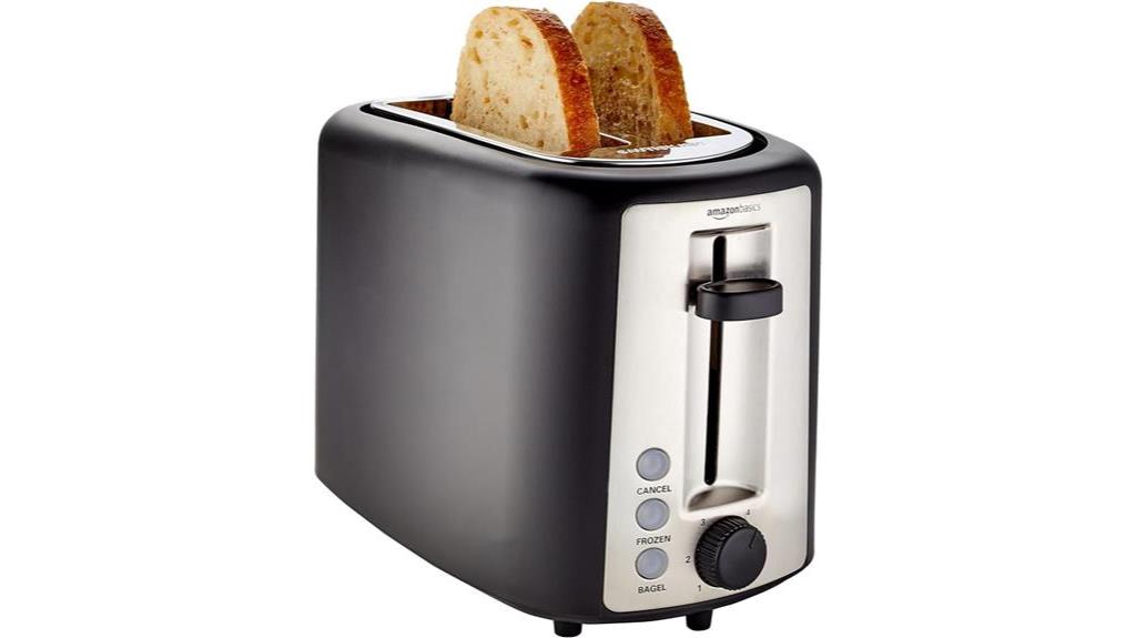 adjustable browning settings toaster