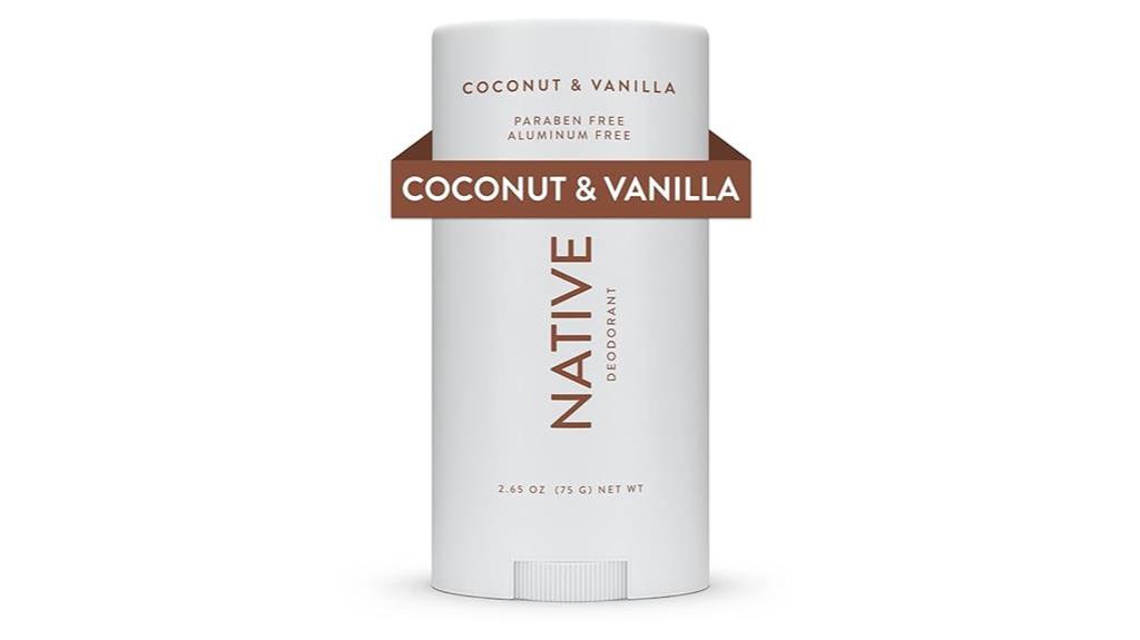 aluminum free deodorant with coconut