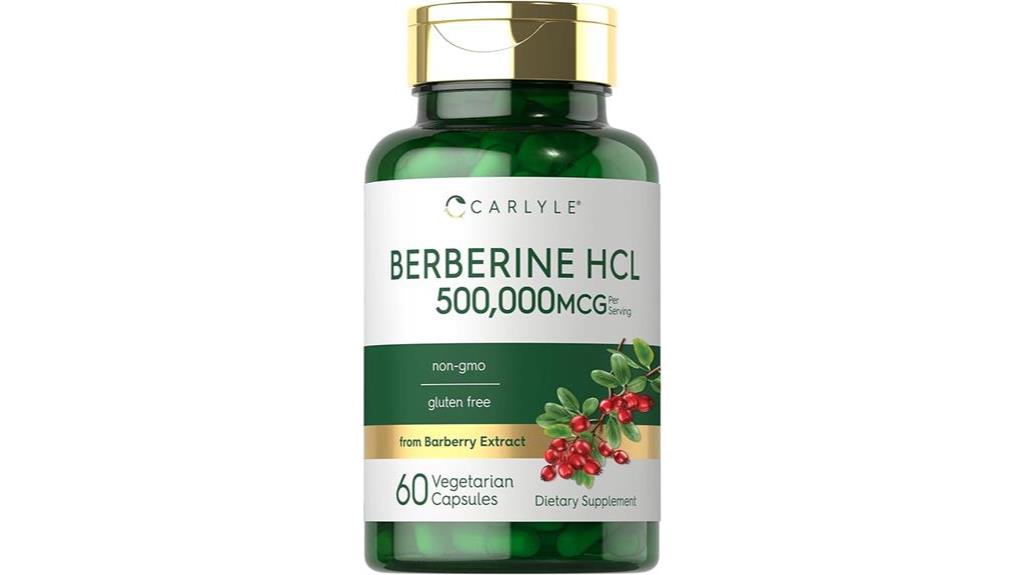 carlyle berberine supplement capsules