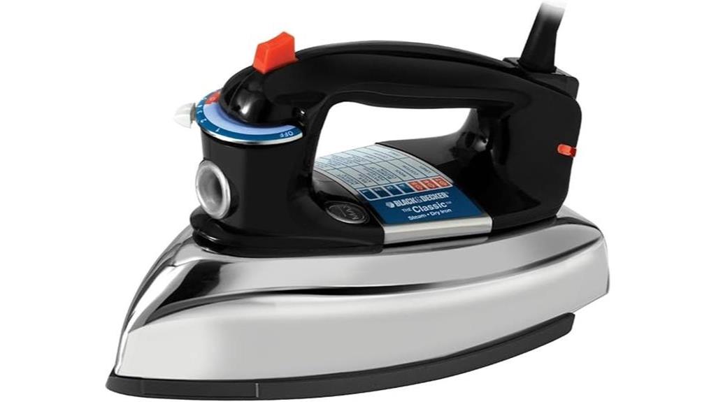 classic black decker iron features