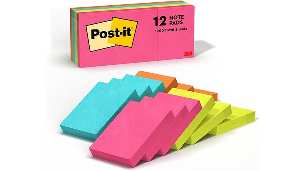 colorful post it mini notes