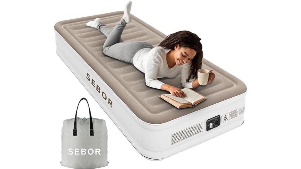 comfortable inflatable bed option