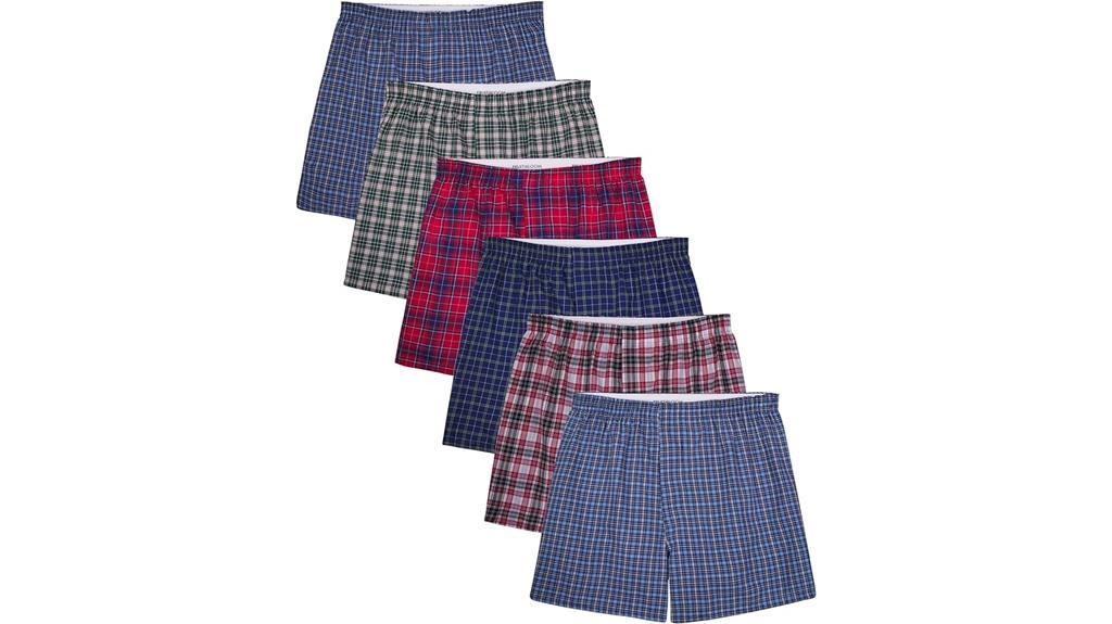 comfortable woven boxer shorts