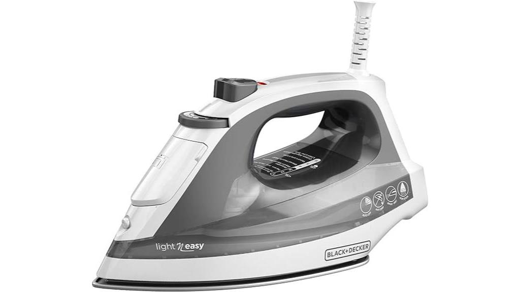 compact steam iron black decker