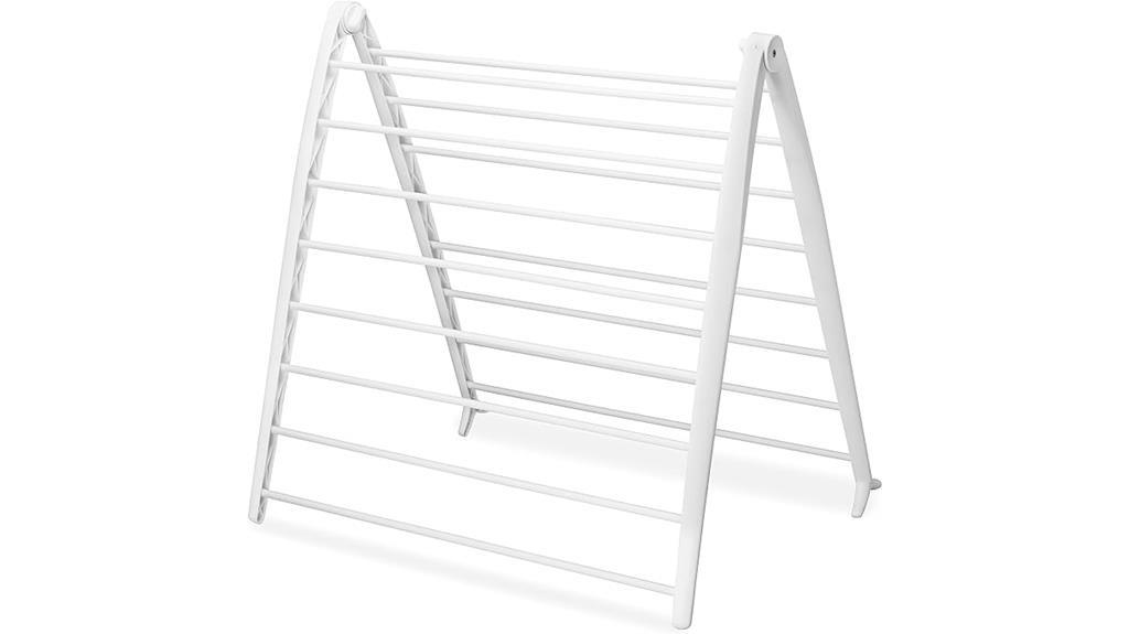 compact white drying rack