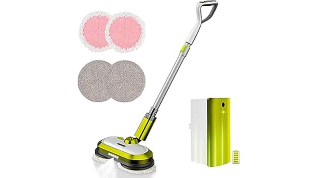 cordless electric mop features