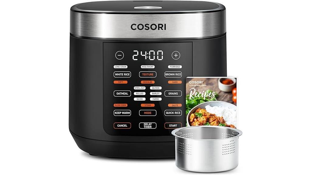 cosori rice cooker features