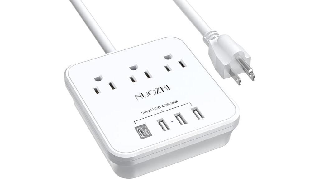 cruise friendly power strip with usb ports