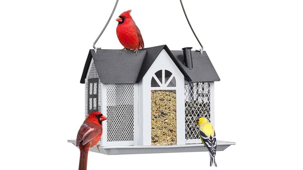 decorative bird feeder house