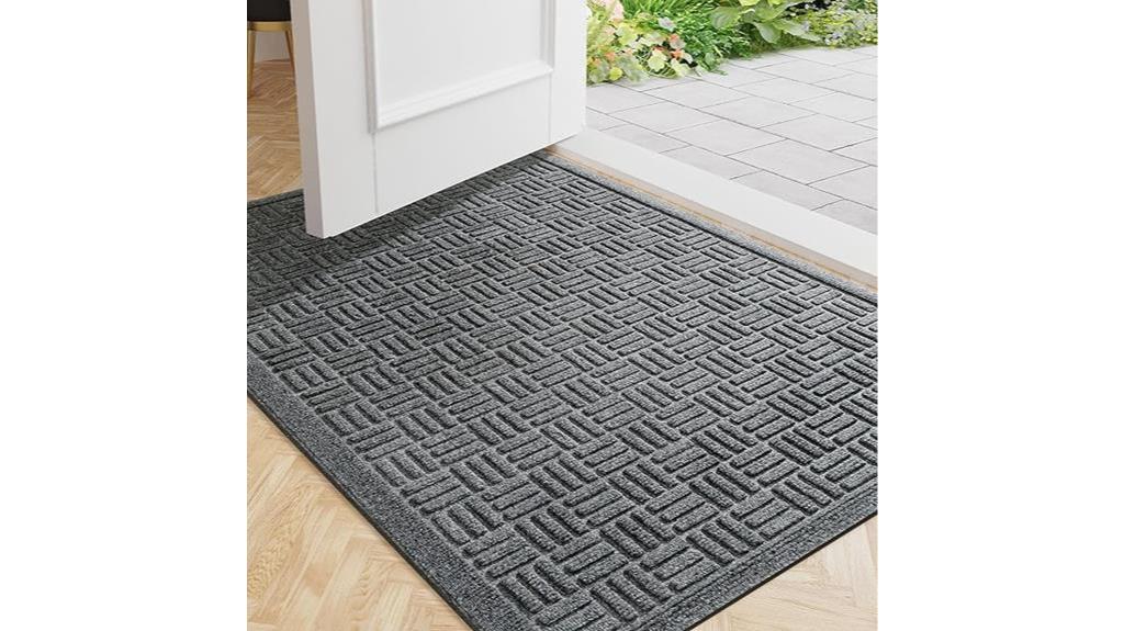 durable grey indoor mat