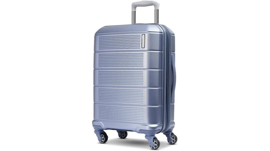 durable hardside luggage with spinner wheels