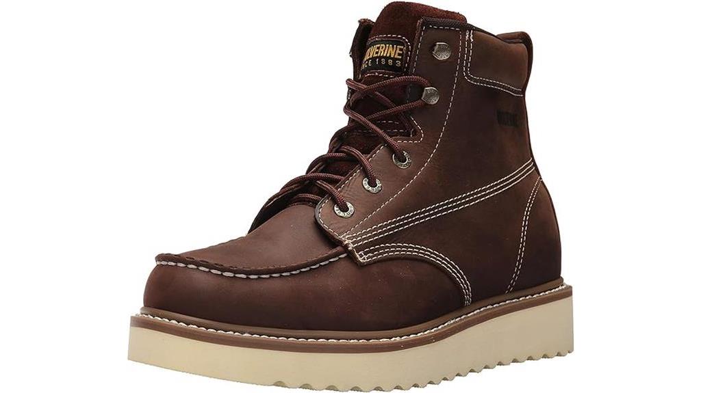 durable leather work boot