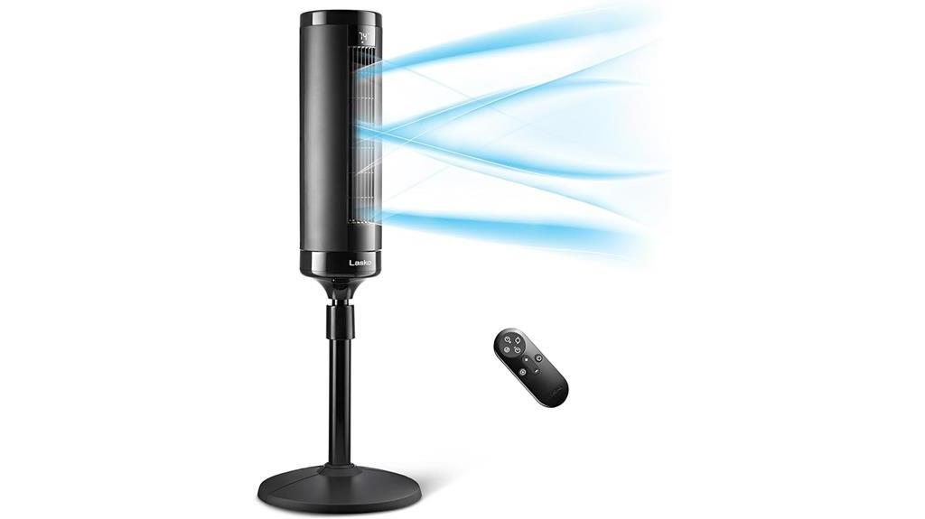 height adjustable tower fan