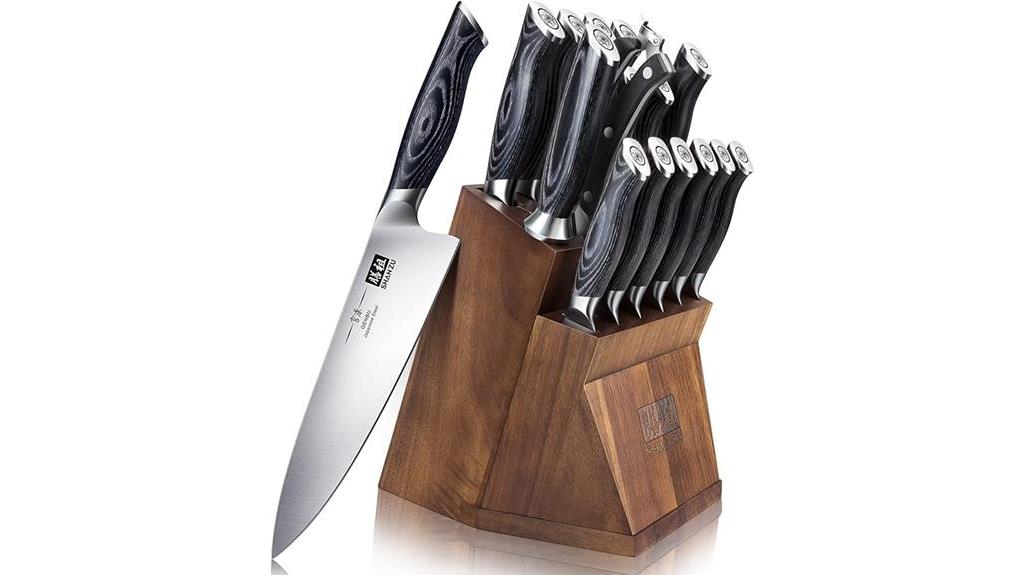 high quality knife block set