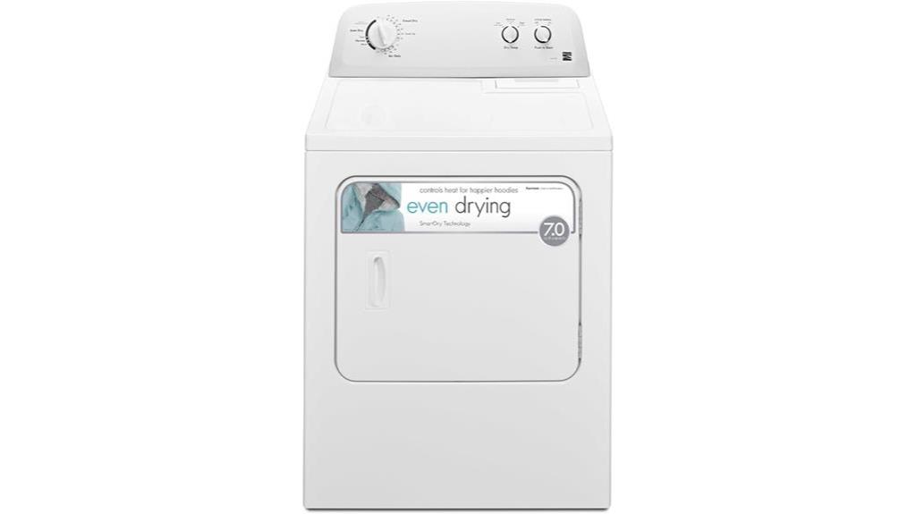 kenmore electric dryer features