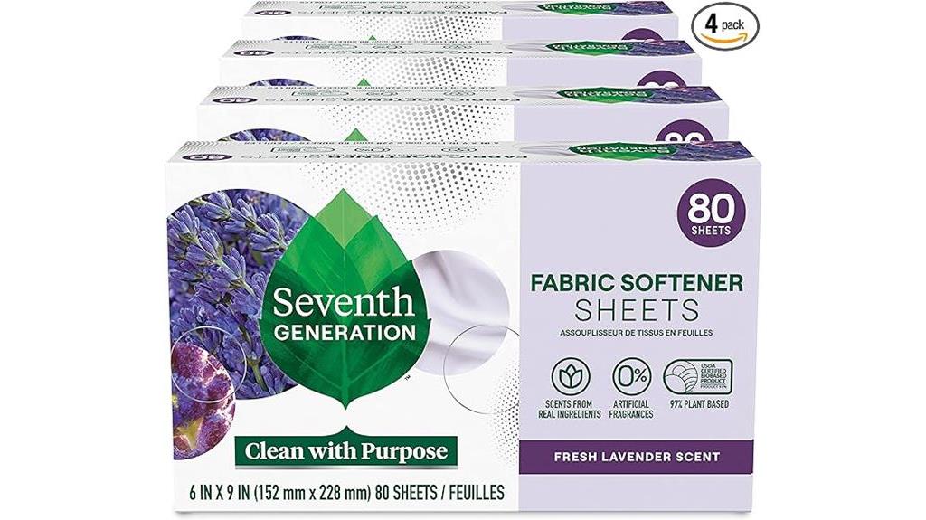 lavender scented dryer sheets