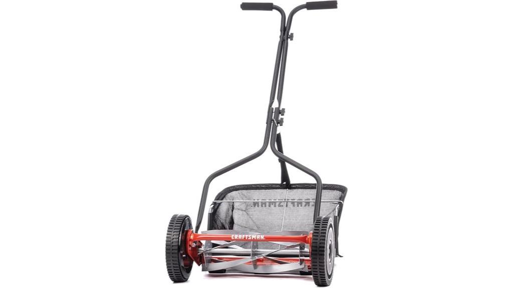 manual push mower details