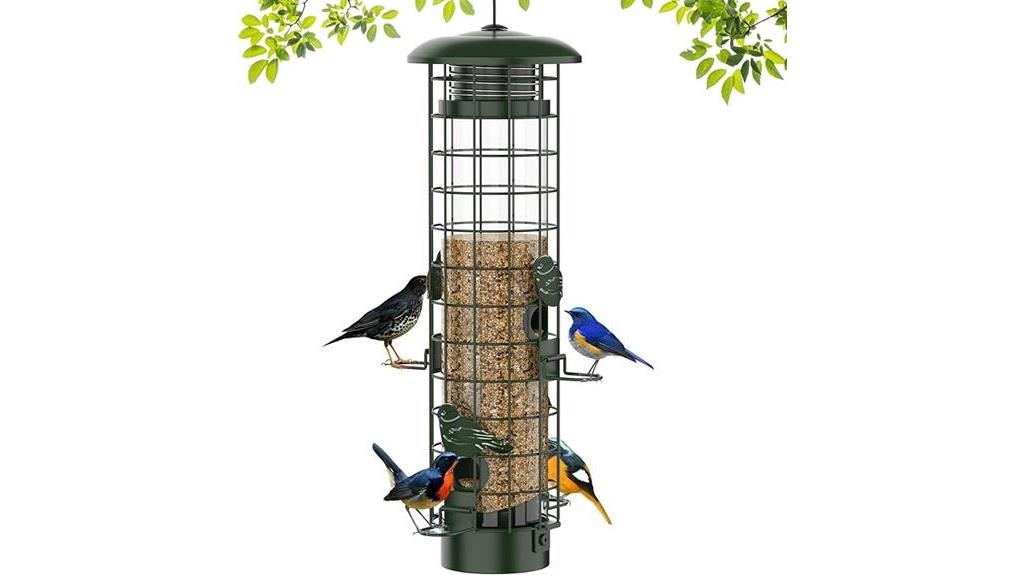 mesh bird feeder protection