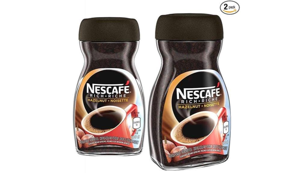 nescaf hazelnut instant coffee