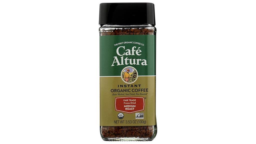 organic freeze dried coffee