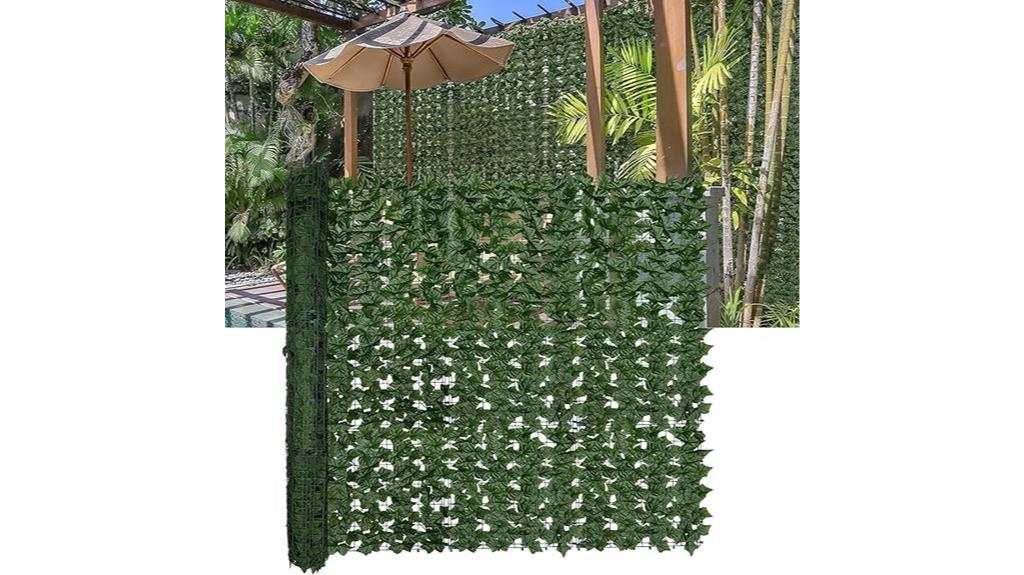 outdoor artificial ivy screen