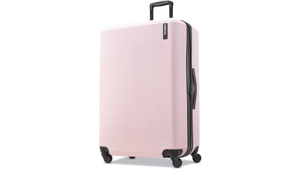 pink hardshell luggage large