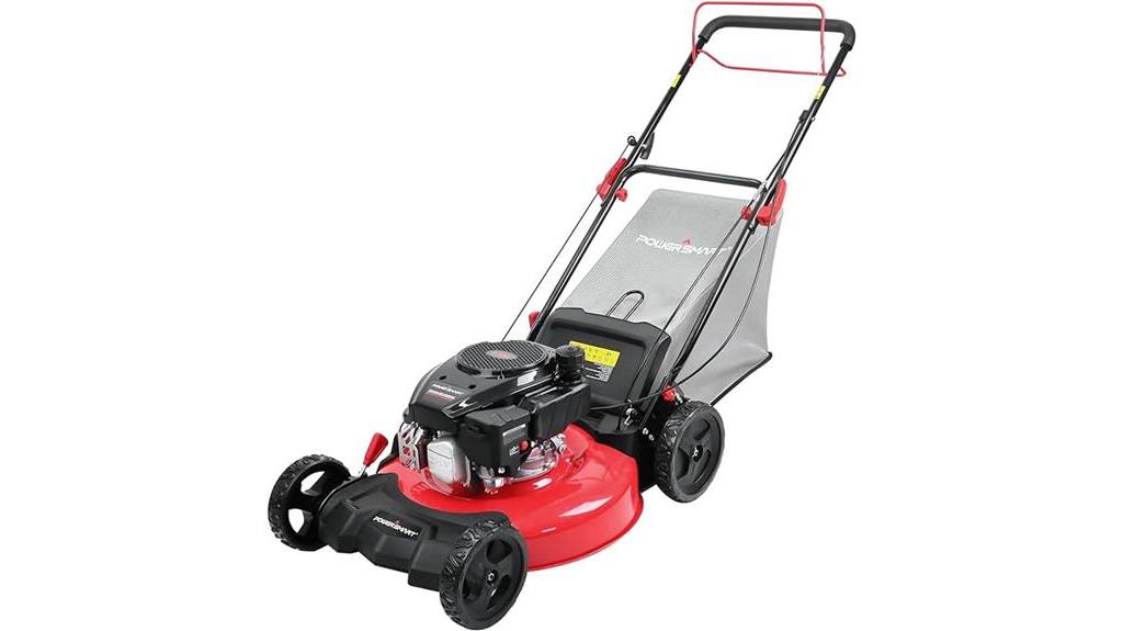 powerful 21 inch gas mower