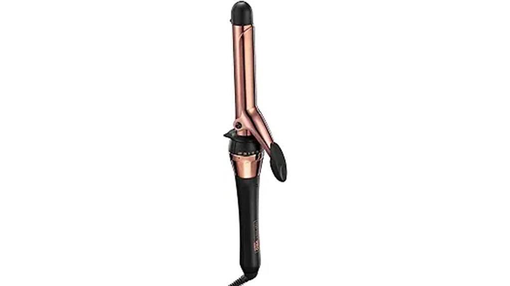 rose gold titanium curling iron