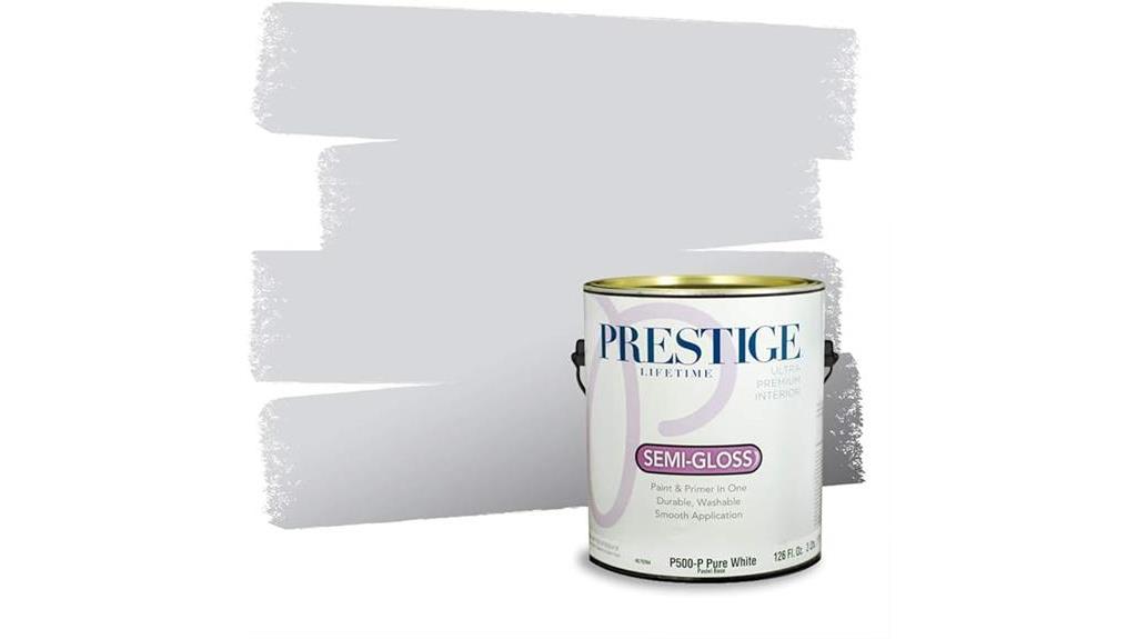 semi gloss gray shimmer paint