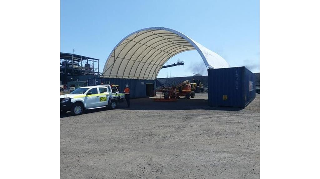 shipping container canopy shelter