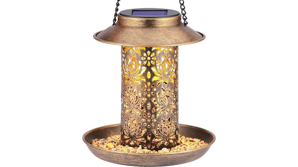 solar powered bird feeder