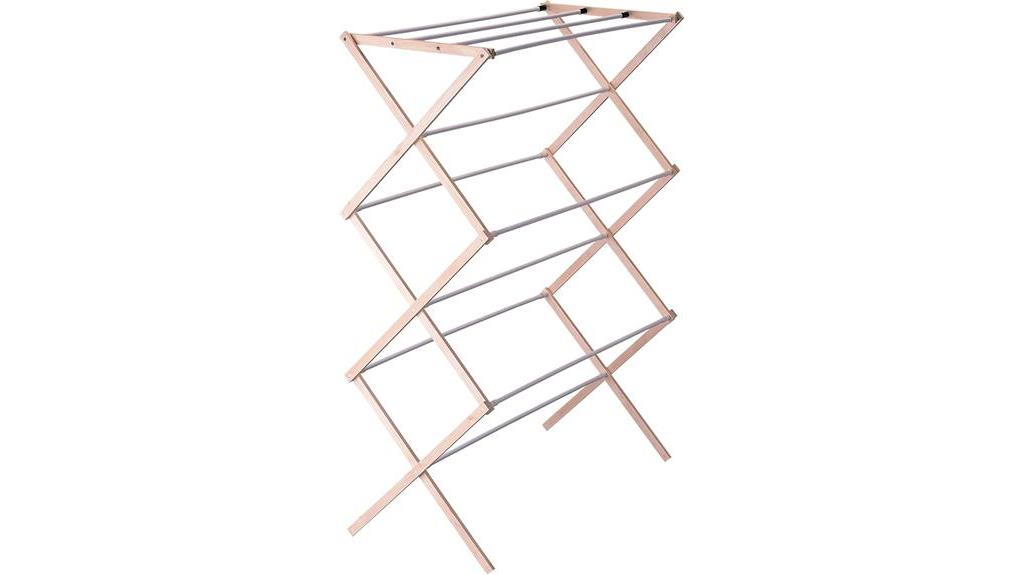 space saving wooden drying rack