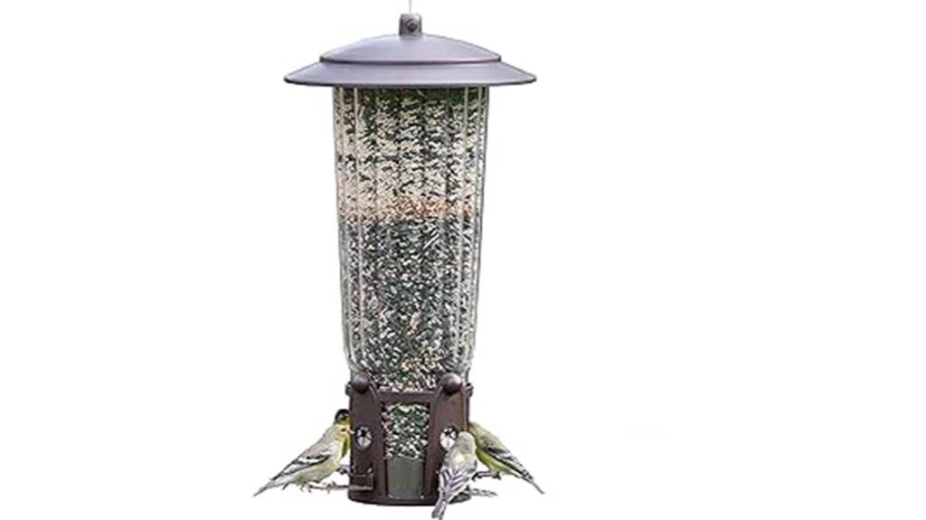 squirrel proof bird feeder