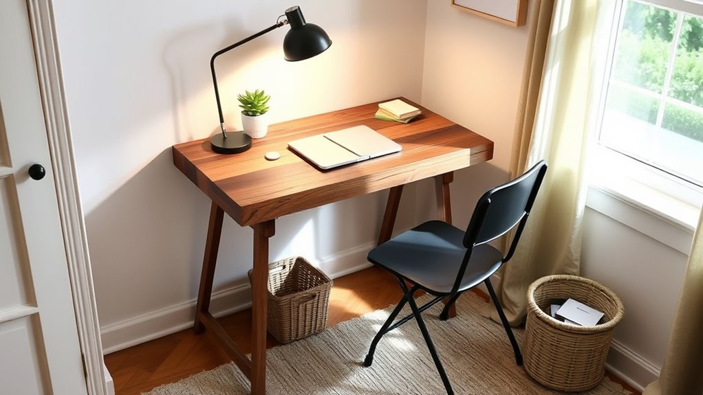 affordable organized home workspace