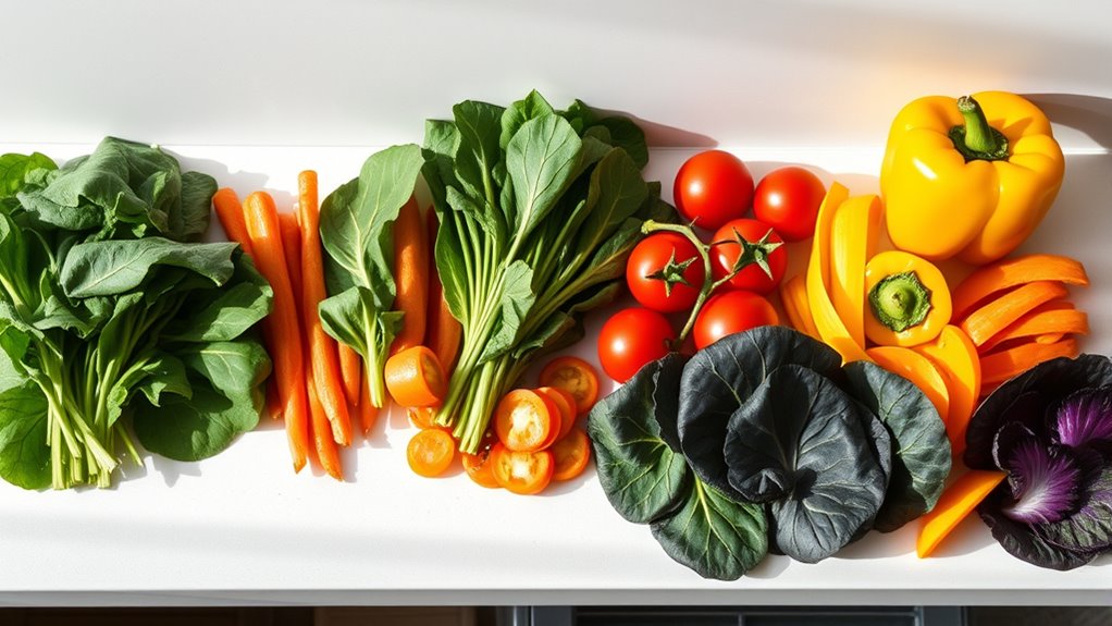 colorful nutrient rich vegetables