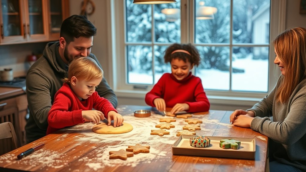 family cooking and bonding