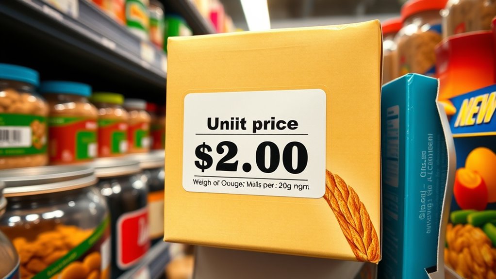 identify and compare unit prices