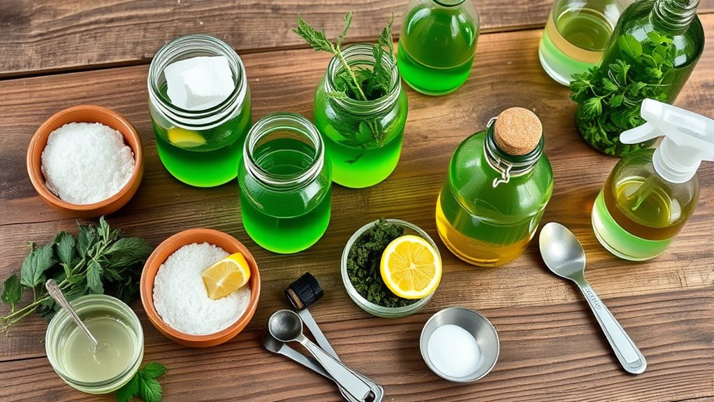 initial supplies for homemade cleaning