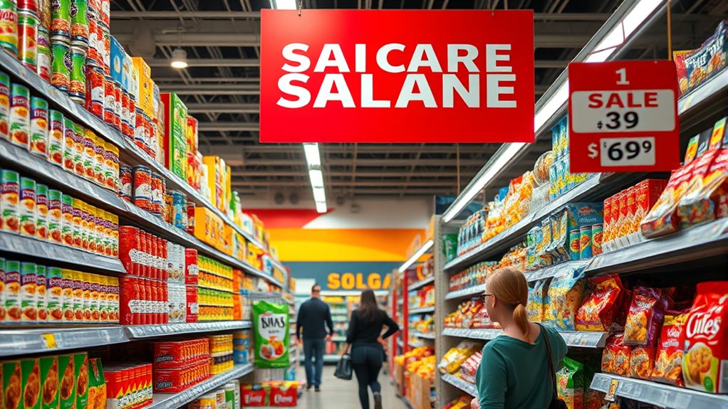 look for clearance signs