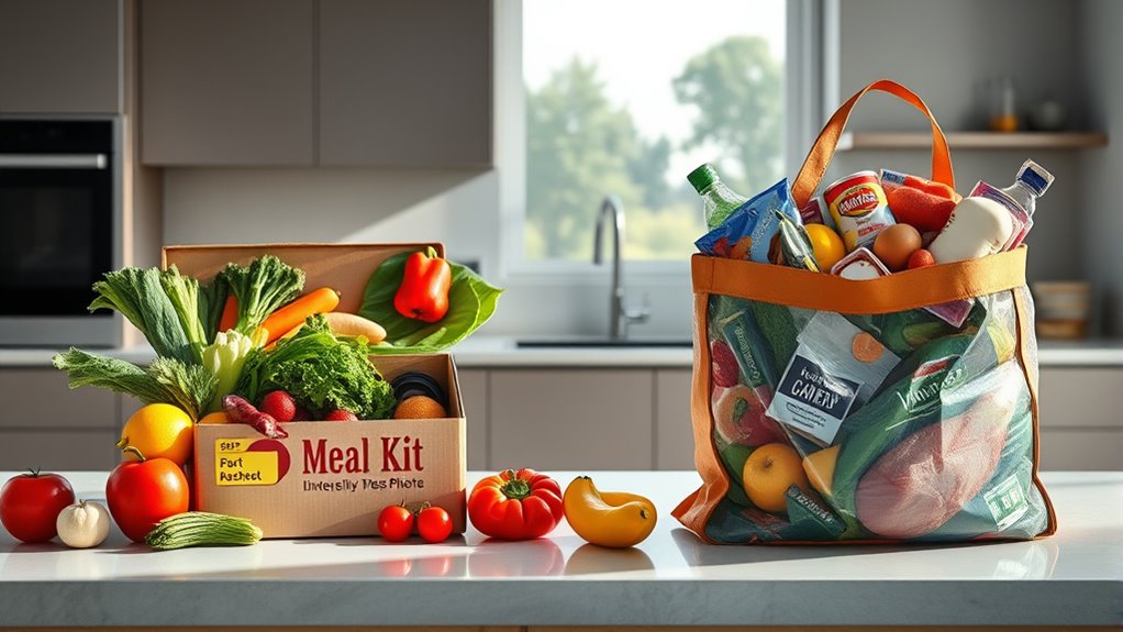 meal kit versus grocery costs