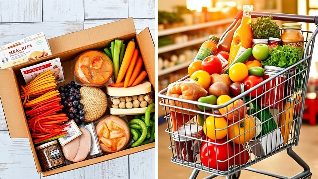 meal kits vs grocery shopping