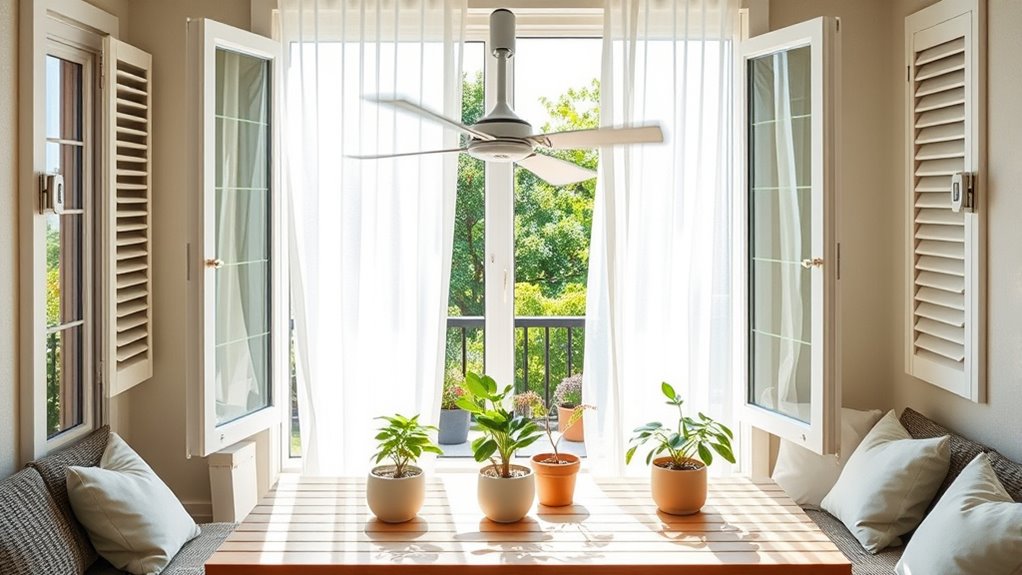 open windows for cooling