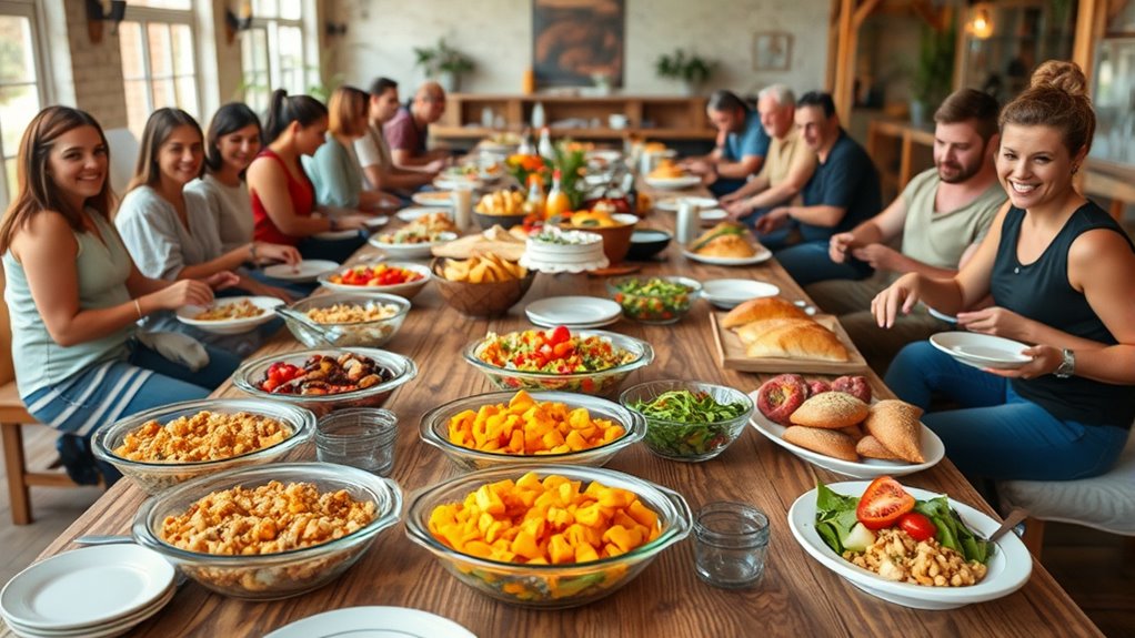 organized accessible serving layout